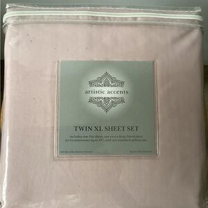 Artistic Accents Twin XL Sheet Set in Soft Pink